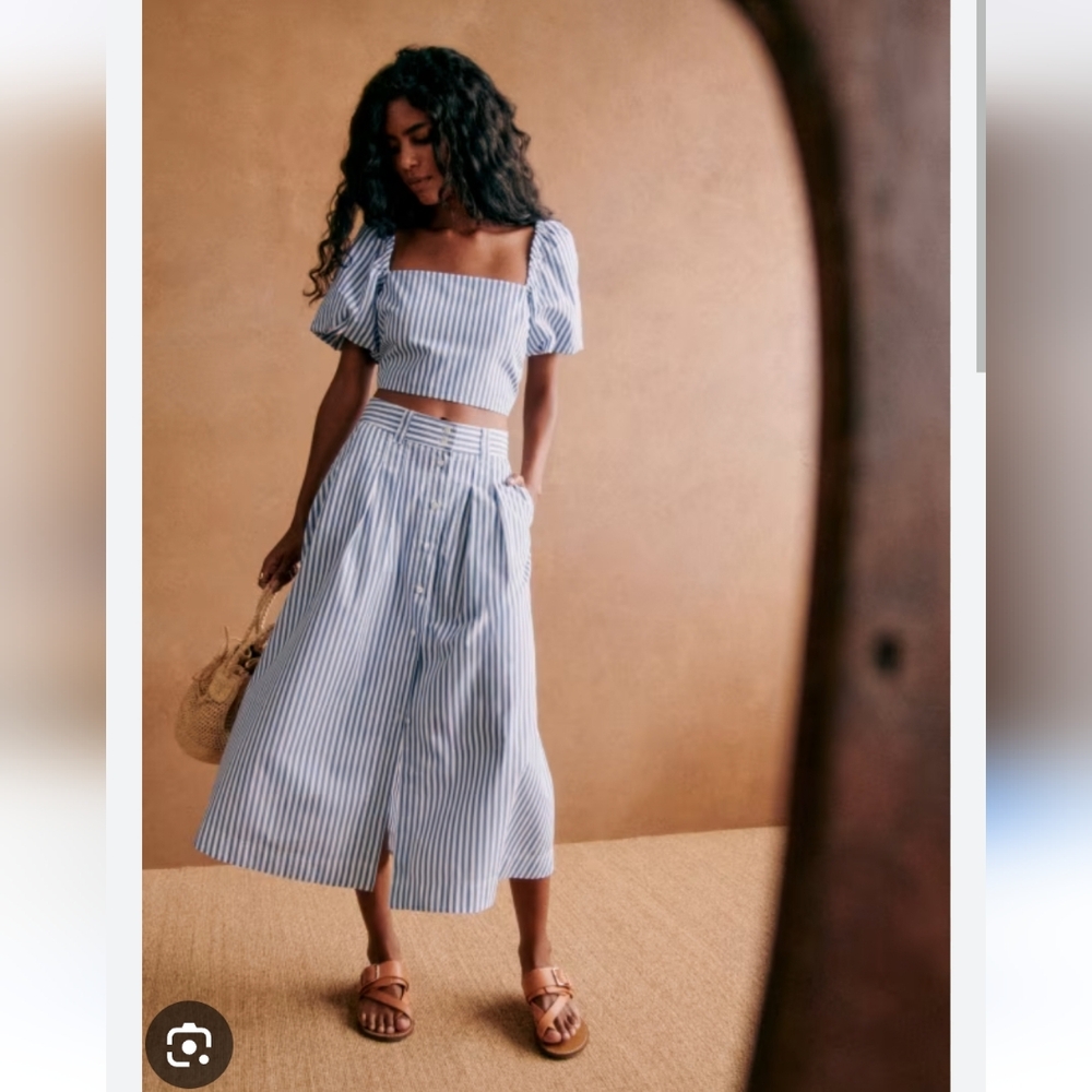 Sezane Clarine Midi Skirt. Size 4